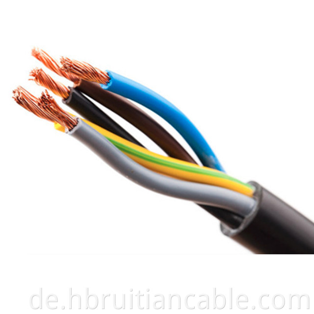 Kupferleitermaterial und PVC -Mantel Home Electric Wire Kabel 1,5 mm 2,5 mm